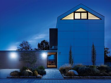 Світлодіодний прожектор Steinel XLED Home 2 S, поворотний LED-ліхтар 13.7 Вт, 1550 Лм, кут огляду 180°, дальність 10 м, для зовнішнього використання (чорний, без датчика руху)
