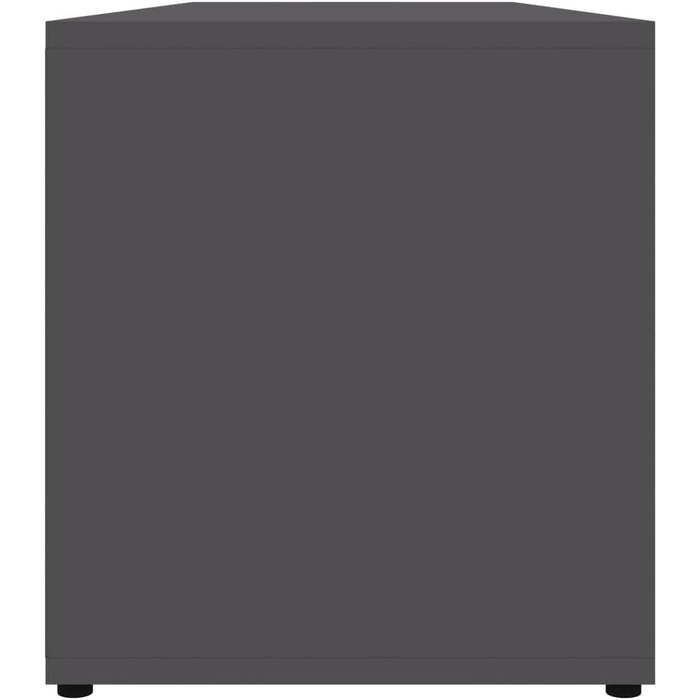 vidaXL ТВ тумба з дверцятами та полицями, сіра, 120x34x37 см, ДСП
