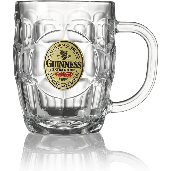 Пивний кухоль Guinness з ручкою, 1 пінта, з логотипом