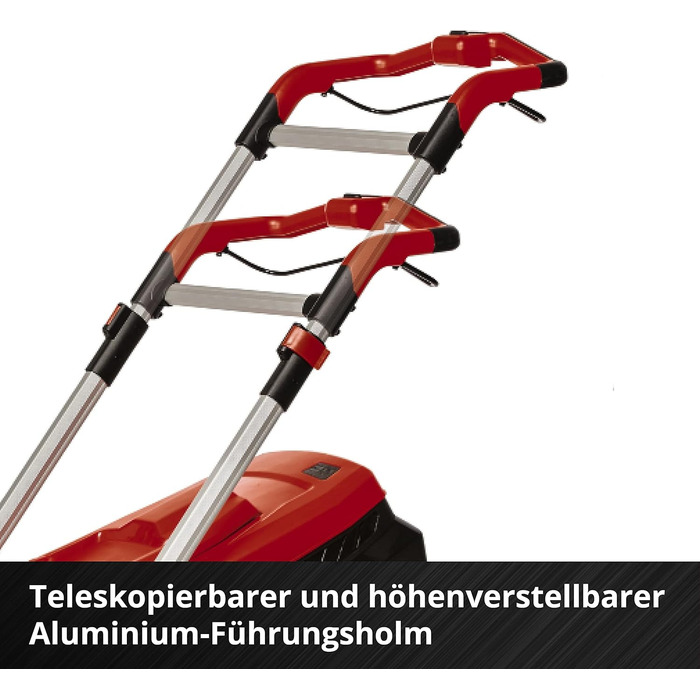 Акумуляторна газонокосарка Einhell RASARRO 36/38, 36В, 38 см, безщіткова, мульчування, 45 л, 2×4.0А·год, Twincharger, Power X-Change, для газонів до 450 м²