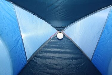 Намет для кемпінгу High Peak Kuppelzelt Monodome XL на 4 особи, синій/сірий, з водонепроникним дном
