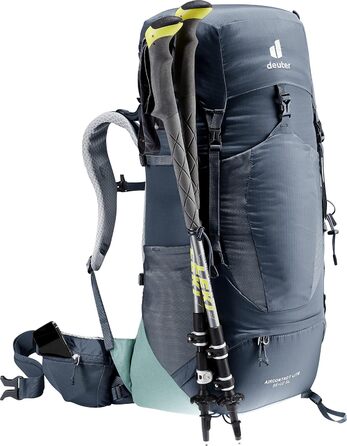 Жіночий трекінговий рюкзак Deuter Aircontact Lite 35+10 SL, легкий, Ink-Jade, 35+10 л