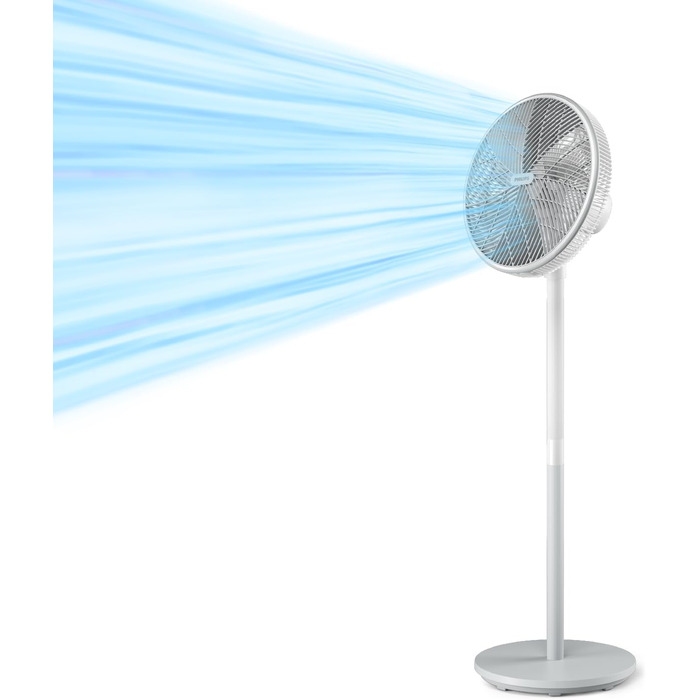 Вентилятор підлоговий Philips Series 5000 CX5535/11 з пультом, таймером, 3 швидкості, 40 Вт, білий