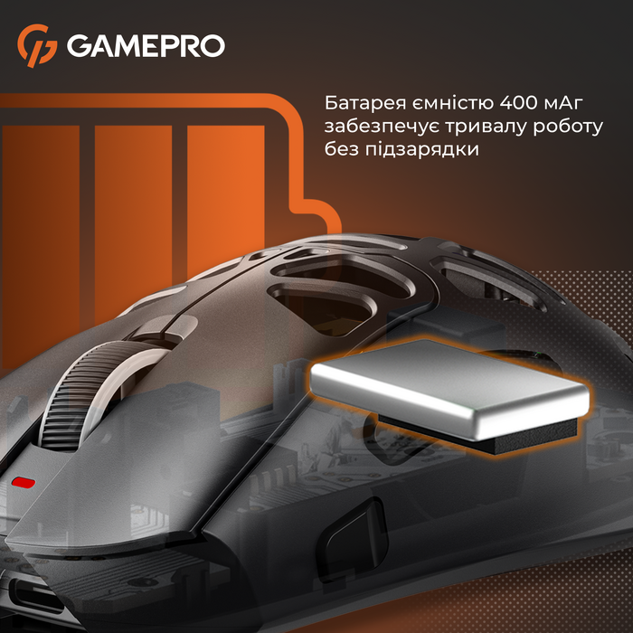 Бездротова ігрова миша GamePro Genesis Hollow (GM870HB)