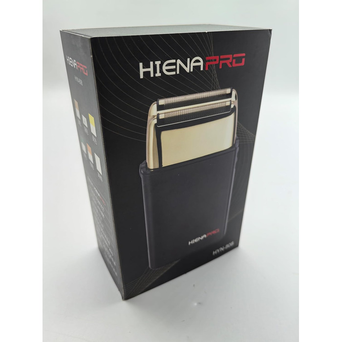 Електробритва HIENA PRO для чоловіків, бездротова, Zero Gap, акумуляторна, дорожній набір, чорне-золото