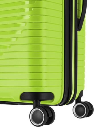Валіза Travelite ORBITA середня, жорсткий корпус, розширювана, 4 колеса, TSA-замок, 67 см, 68-78 л, лимонна