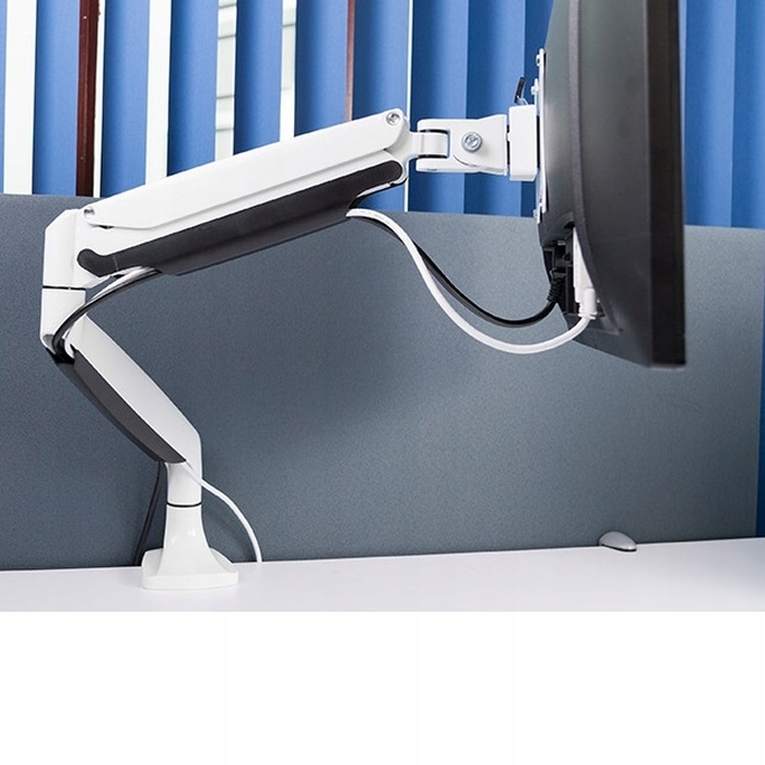 Кронштейн для монітора Hakner, 13-32 дюйми, VESA 75x75/100x100, макс. 9 кг, білий