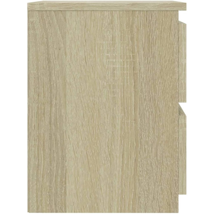 vidaXL Комплект з 2 тумбочок з 2 шухлядами, дуб сонома, 30x30x40 см, ДСП, приліжкові тумби для спальні