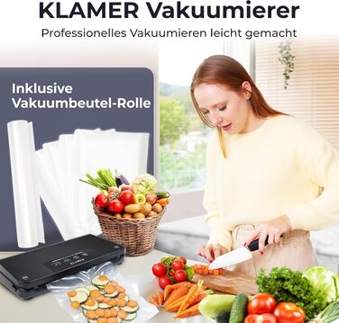 Вакууматор KLAMER Vakuumierer Pro 80 для тривалого зберігання продуктів