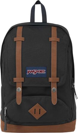 Рюкзак JanSport CORTLANDT чорний, великий, з відділенням для ноутбука 15