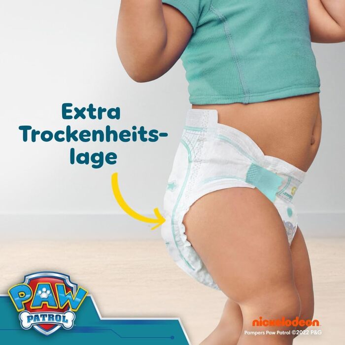 Підгузки Pampers Baby-Dry Paw Patrol Edition розмір 5 (11-16 кг), 186 шт, захист від протікань