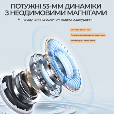 Бездротова ігрова гарнітура Ajazz AHM10 Max White (AHM10-MAX-W)