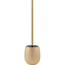 Керамічна туалетна щітка Gedy Gold G-Astrid, 47×11,5×11,5 см, унікальний дизайн, 2 роки гарантії