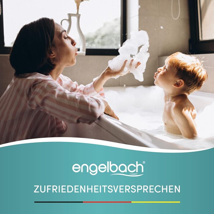 Протиковзкий килимок Engelbach для ванни, 88x40 см, білий, 100% BPA-free, з 2 гачками, антипліснявий, машинне прання