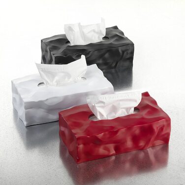 Essey Wipy Cube II — дизайнерська коробка для косметичних серветок, графіт, прямокутний дозатор