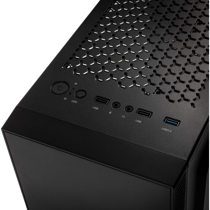 Ігровий корпус Kolink Inspire K9 ARGB Midi-Tower з підсвіткою, скляною панеллю та підтримкою RGB, чорний