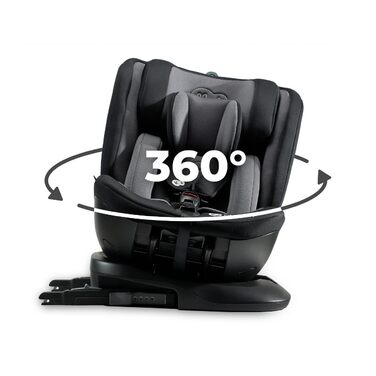 Дитяче автокрісло Kinderkraft XPEDITION2 I-Size 40-150 см, 0-36 кг, обертання 360°, ізофікс, регульована спинка, чорне