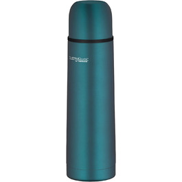 Термос-пляшка THERMOS 500 мл, нержавійка, з чашкою, тримає тепло 12 годин / холод 24 години, герметична, бірюзова, для школи, офісу, подорожей