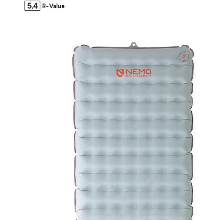 Ультралегкий ізольований всесезонний кемпінговий килимок NEMO Tensor LW Long Wide (193 x 63,5 см), Spicy Orange