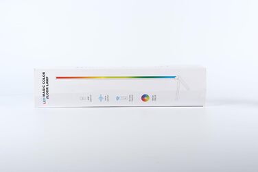 LED торшер DeeprBling для вітальні 165 см, кутова RGB лампа з димуванням, пультом і додатком, 16 млн кольорів, музичний та DIY-режими, таймер, для спальні, ігрової кімнати, офісу, читального залу, трикутна база