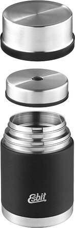 Термоконтейнер Esbit Sculptor для їжі, 750 мл, чорний, з нержавіючої сталі, для гарячих і холодних страв