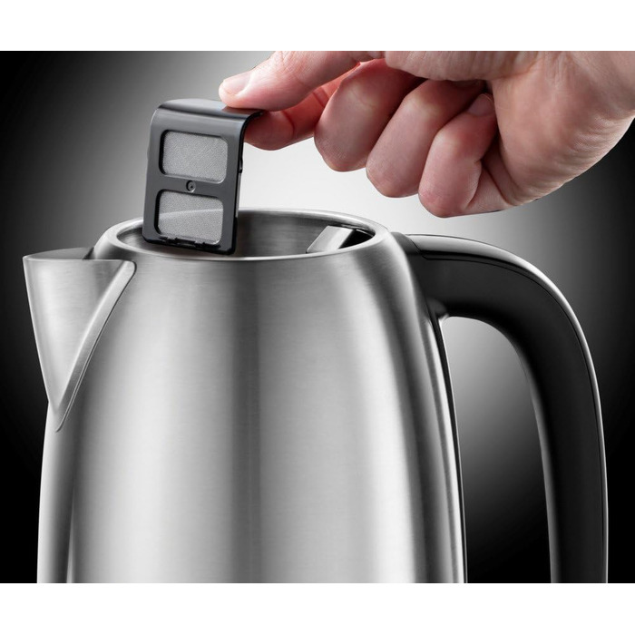 Тостер Russell Hobbs Adventure нержавіюча сталь на 2 тости, з підставкою для булочок, 6 режимів, розморожування, підігрів, Lift & Look, 850 Вт 24080-56 + Чайник електричний 1,7 л