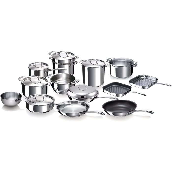 Набір каструль Beka Chef 4 шт., 18/8 нержавіюча сталь, сріблясті, 14-20 см