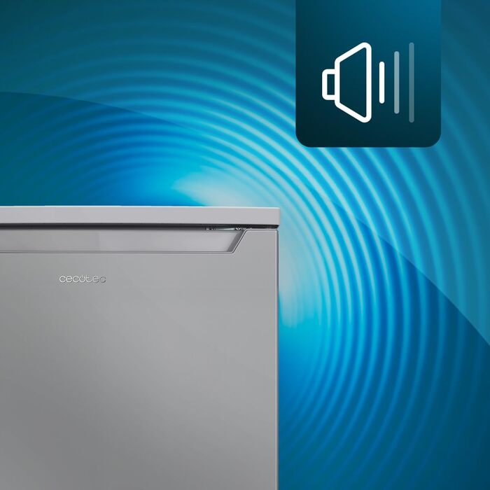 Міні-холодильник Cecotec Bolero CoolMarket TT 107: 107 л, Inox, регулювання температури, ящик для овочів, морозильна камера, тиха робота