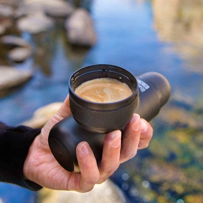 WACACO Minipresso NS2 - портативна кавомашина для капсул Nespresso та NS, чорна