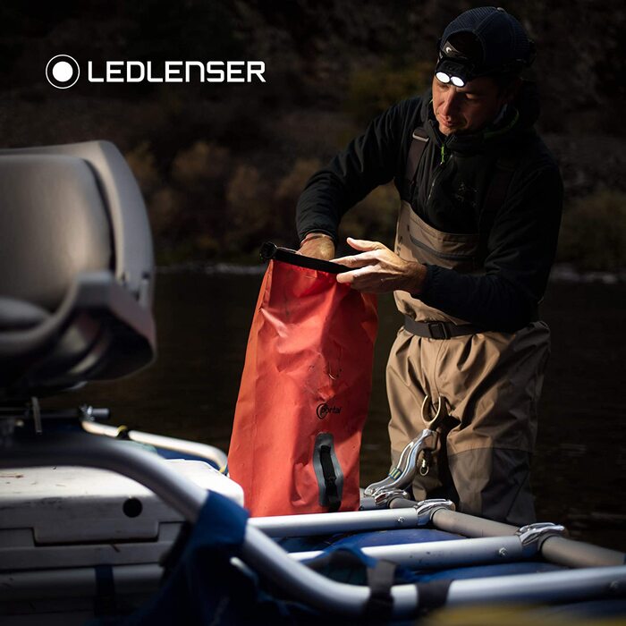 Налобний ліхтар Ledlenser H19R Core, 3500 люмен, акумуляторний, LED, з червоним світлом, водонепроникний IP67, дальність 300 м, USB-зарядка, Fusion Light