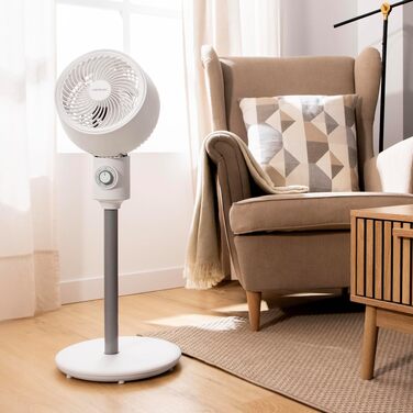 Вентилятор підлоговий Cecotec EnergySilence 900 Cyclone 35 Вт, 9 дюймів, 3 швидкості, білий