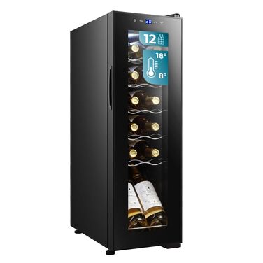 Холодильник для напоїв Cecotec Bolero GrandSommelier 2050 Black - 24 пляшки, компресорний, 5-18°C, низький рівень шуму