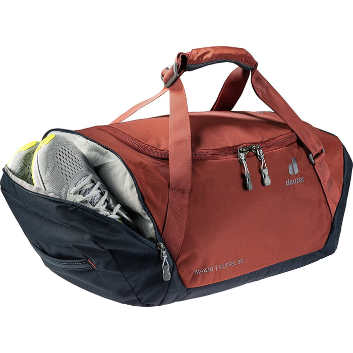 Дорожня спортивна сумка Deuter AViANT Duffel 50 л, червоно-синя