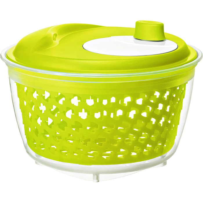 Сушарка для салату Rotho Fresh, пластикова, BPA-free, зелена/прозора, 4,5 л