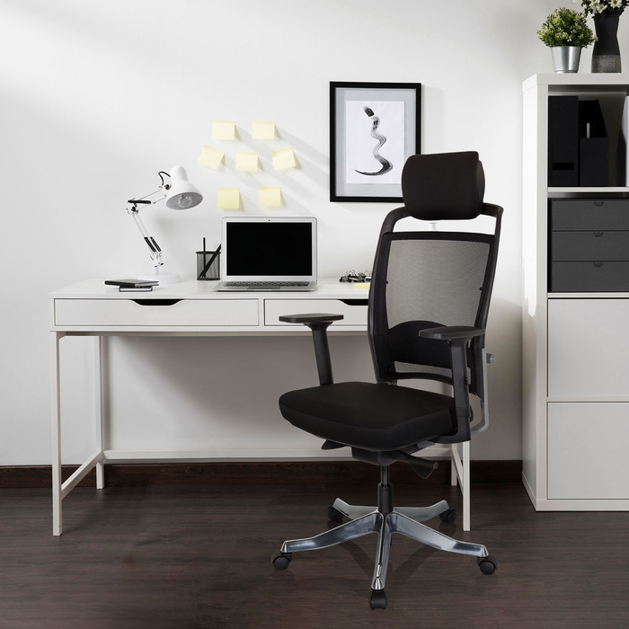 Офісне крісло / Поворотне крісло IKAST I Mesh / Тканина Black hjh OFFICE