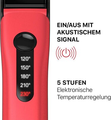 Випрямляч для волосся Swiss’X Pulsecare 101.20/I з іонізацією, електронним регулюванням температури та швидким нагрівом. Швейцарія