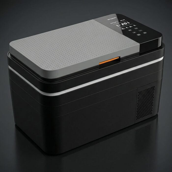 Автомобільний компресорний холодильник Brandson 30л з Bluetooth та Wi-Fi (Tuya Smart) - 230V/12V/24V, морозильна камера до -20°C, Еко-режим, чорний