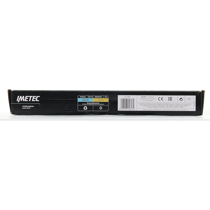Електронна вага Imetec Precision ES13 200, до 180 кг, LCD-дисплей, загартоване скло, батарейки в комплекті