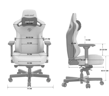 Крісло ігрове Anda Seat Kaiser 3 Maroon Size XL