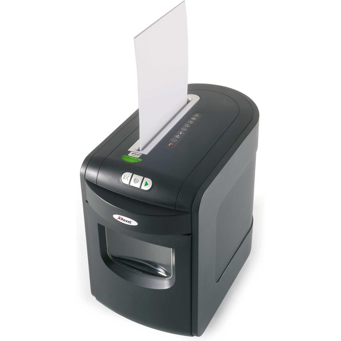 Шредер Rexel REM820 для документів, мікроріз, ручний привід, 21 л, чорний
