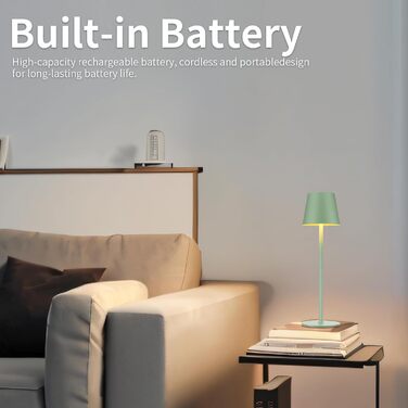 LED-лампа Zoeger 2 шт. на акумуляторі, диммер, USB-C, IP54, для дому та вулиці