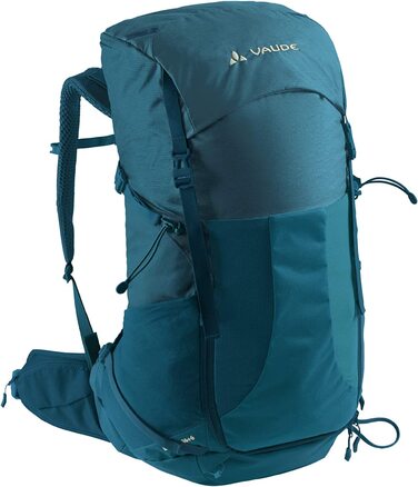 Туристичний рюкзак VAUDE Brenta 36+6 л, водонепроникний, з дощовиком, для жінок та чоловіків, зручний трекінговий рюкзак з органайзером, синій Blue Sapphire