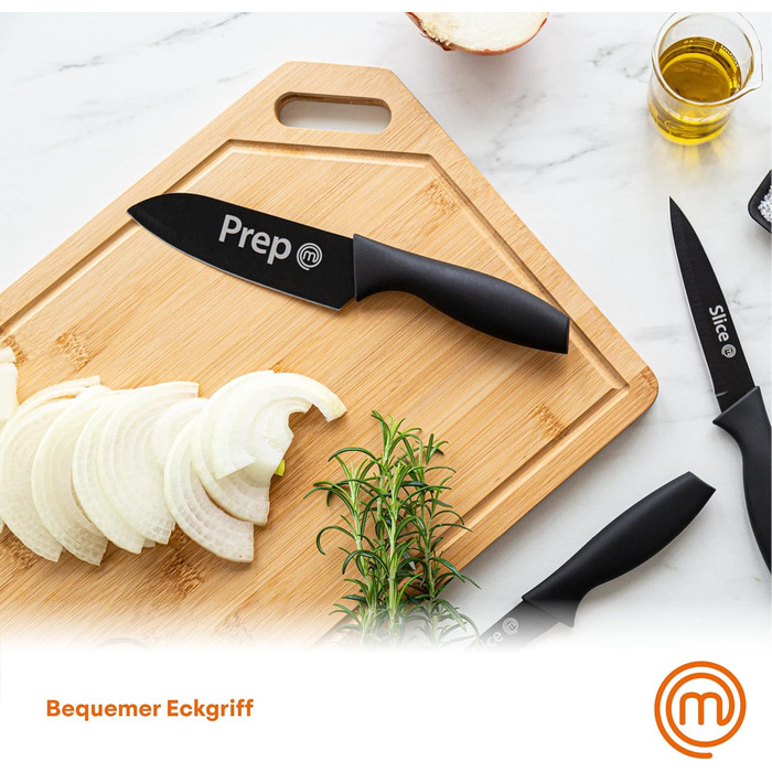 Набір дерев'яних обробних дощок MasterChef, з жолобом для соку, зручна ручка, 2 шт, велика (38,5x27,5 см) і середня (34x23,5 см), для кухні, підходять для посудомийки