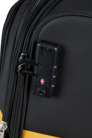 Валіза American Tourister Daring Dash Spinner M, розширювана, 67/75 л, 66.5 см, чорна/жовта