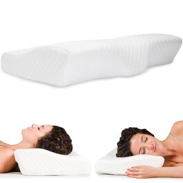 Ортопедична подушка для сну з піни Memory Foam з регульованою висотою, підтримка шиї, антихрап, знімний поліестеровий чохол