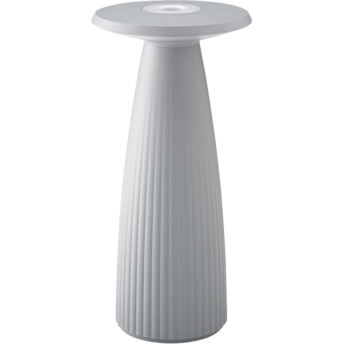 LED лампа SIGOR Nuflair на акумуляторі з вазою для квітів, IP54, 24 см, 12 годин роботи, сірий колір