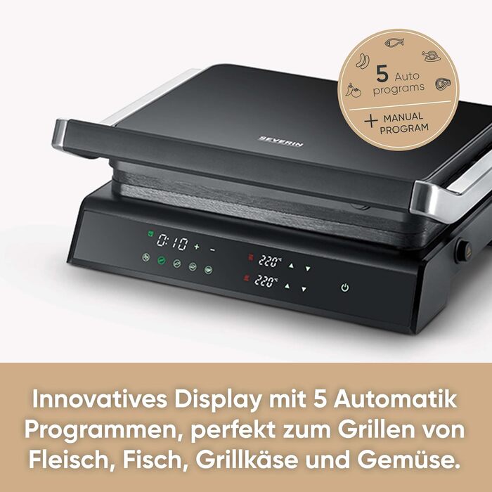 Контактний електрогриль 3-в-1 Severin Kontakt-Grill Sevini Flex, 2000W