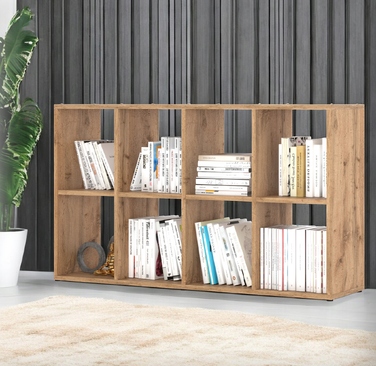 Стелаж Stiv-Meble 129,4 см x 70,4 см x 29 см, дуб вотан