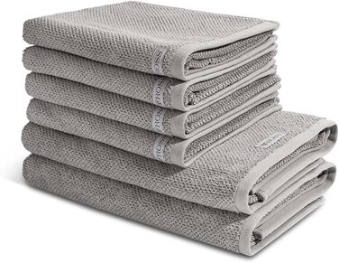 Набір рушників Ross Organic Cotton: 4 ручних, 2 банних, 6 шт, органічна бавовна