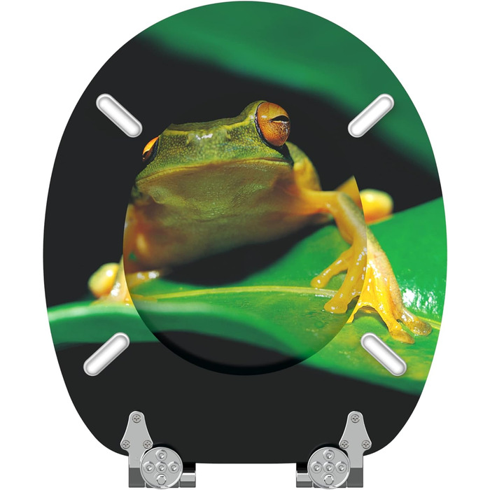 Сидіння для унітазу MDF з м'яким закриттям Frosch, зелене